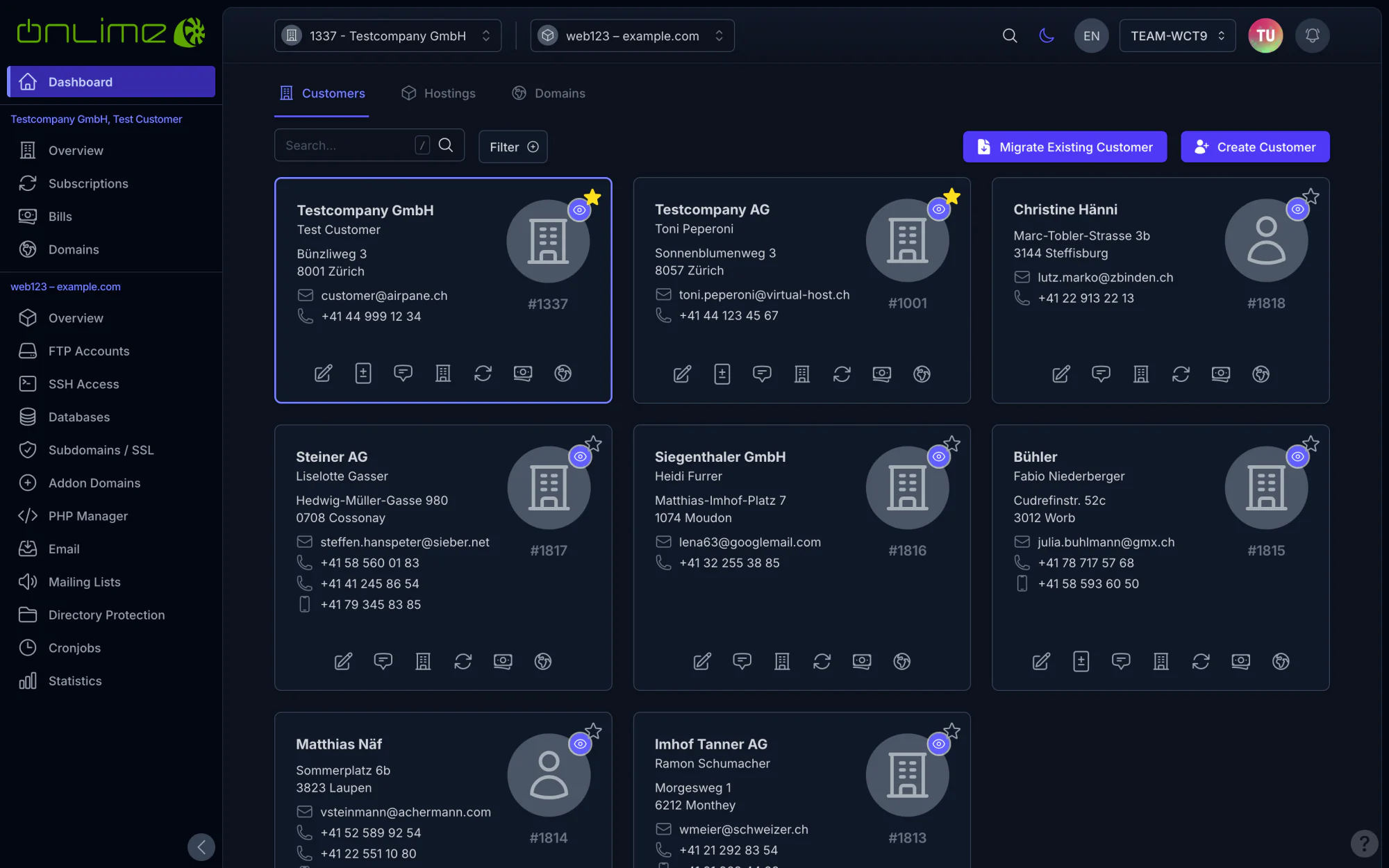 Dashboard