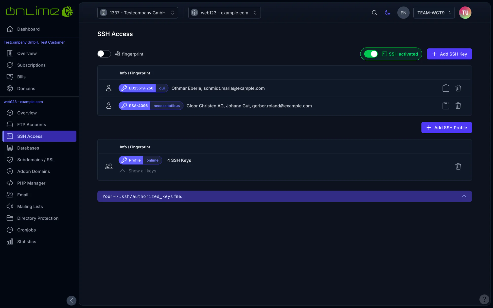 SSH Access
