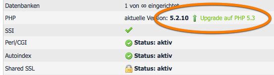 Upgrade to PHP 5.3